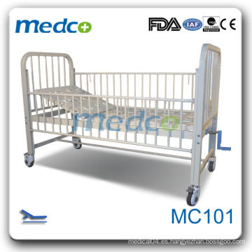 MC101 Una manivela manual de hospital para niños cama funcional